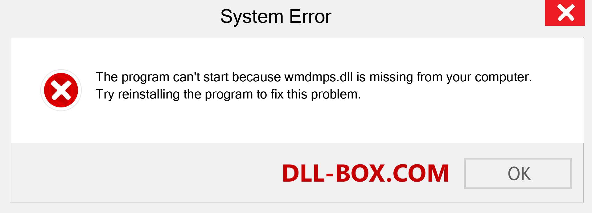  wmdmps.dll file is missing?. Download for Windows 7, 8, 10 - Fix  wmdmps dll Missing Error on Windows, photos, images