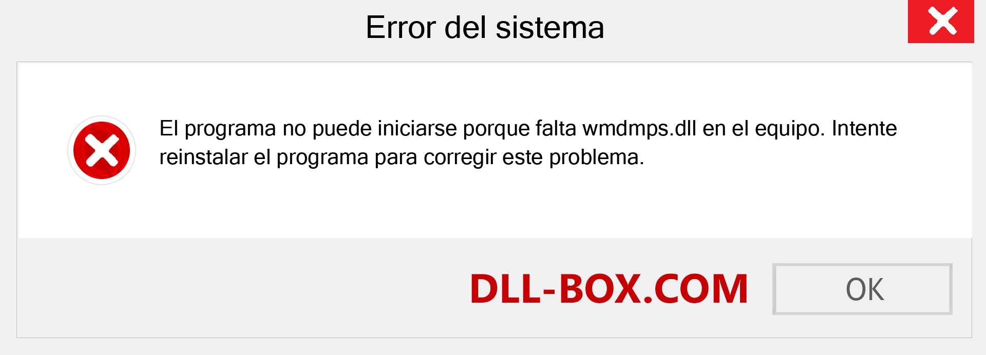 ¿Falta el archivo wmdmps.dll ?. Descargar para Windows 7, 8, 10 - Corregir wmdmps dll Missing Error en Windows, fotos, imágenes